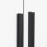 Handle meb. bracket alum. PIANO 896/1000 matt black, AKS type 2
