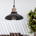 ERA PL4 BK/RC Pendant Lamp for E27 lampshade height 80mm Suspension 800mm Black/copper