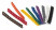 MA-55-R Markers (clips) on the cable, snap-on D 4-5.5mm, "0"-"9", 10 colors (100 pcs.)