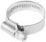 Crimping knurled clamp, width 12 mm, stainless steel.steel 20-32 mm