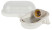 Lamp ERA NBP 01-60-012 with rim Euro plastic / glass IP53 E27 max 60W 185x120x110 oval white