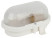 Lamp ERA NBP 01-60-012 with rim Euro plastic / glass IP53 E27 max 60W 185x120x110 oval white