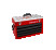 Heavy-duty Metal Tool Boxes with 4 Drawers 523x257x353 mm