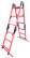 LSPTD-2.0A fiberglass ladder attached, transformed into a stepladder with an abrasive coating of steps