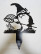 Large garden figurine "Gnome with a net and a butterfly"