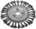 Straight disc blade, seat diameter 22.2 mm, 180 mm twisted steel wire