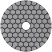 Diamond flexible grinding wheel AGSHK (Velcro), dry grinding, 100 mm, P 100