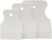 Set of rubber spatulas (60/80/100mm) (white) BERIL