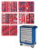 PROFI tool kit in a blue cart, 299 items MASTER 52-07299B