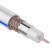 Coaxial cable REXANT DG 113, Cu/Al/Cu, 75%, 75 ohms, 100 m bay, white