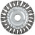 Straight disc corkscrew, seat diameter 22.2 mm, 125 mm twisted steel wire