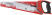 Hacksaw on wood, small red-hot tooth 12 TRI, 3D sharpening, layer.rubberized handle 400 mm