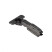 Patch loop with door closer 45mm h0 clip-on AKS PLUS 3D narrow black (self-tapping screws, plugs)