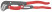 Pipe wrench 1 1/2", S-shaped thin sponges, with quick adjustment, Ø60 mm (2 3/8"), L-420 mm, gray, Cr-V
