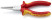 Круглогубцы VDE, губки без насечек 41 мм, L-160 мм, хром, двукомпонентные ручки