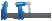 F-shaped clamp with steel T-handle 200 x 90 mm