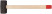 Forged sledgehammer assembly, wooden handle 8 kg