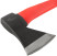The axe is forged steel, reinforced fiberglass handle 600 gr.