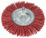 Ring brushes for drills - nylon wire, corundum, grain K80, 100 mm Dia. = 100 mm
