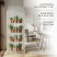 Greenhouse greenhouse on the windowsill Geoplastboard 59x39x160 cm 4 shelves with cover color white