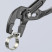 Clamp clamps with latch, L-180 mm, grey, narrow head, for hard-to-reach places