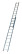 The ladder is aluminum 2-section universal 9 steps. (2x9) Pros