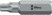 867/1 Z TORX® бита, вязкая твёрдость, хвостовик 1/4" C 6.3, TX 7 x 25 мм