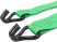 Load fastening strap, ratchet mechanism 230 mm, polyester tape 50 mm x 12 m, 5000 / 10000 kg