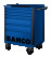 Tool cart with 6 drawers and protective sides, blue