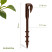Drip irrigation pegs 40 pieces for tube d 16mm brown