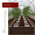 PVC plastic bed 1x3 m height 27 cm, color brown