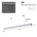 Светильник LED ЭРА Geometria SPO-113-W-40K-036 Block 36Вт 4000К 3000Лм IP40 1200*100*50 белый подвесной драйвер внутри