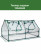 Greenhouse 120x60x60 cm with an arched window color green