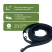 Plastic garden border MANGO LIGHT 10 m height 38 mm black