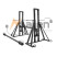 Hydraulic cable jack with bearings DK-15GPP MALIEN, drums from No. 8 to No. 38, g/n up to 15 tons (set: 2 racks assembled with hydraulic jacks, 2 bearing units, axle No. 1: 2000/76 mm with preload shoes, axle No. 2: 3300/114 mm with preload shoes