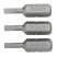 1/4" 3pcs bits. Slot 0. 6x4. 5 mm, L=25 mm