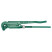 2" Swedish type 90° pipe wrench with green powder coating, 560 mm