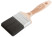 The brush is fluted, thick. 16 mm, 70% PBT/30% black natural. bristles, stainless steel crimp, width 70 mm