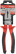Optima combination pliers, two-tone rubberized handles, 200 mm polished steel