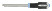 Screwdriver with ERGO handle for Pozidriv PZ 2x100 mm screws, stainless steel