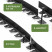 Plastic Mango Geoplastboard garden curb, height 55 mm, 10 meters +30 stakes, black