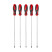 Set of extra-long TORX screwdrivers with hole TH15-TH30, 300mm 5 items