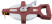 Measuring tape, red open case, fiberglass tape 50 m