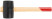 Rubber mallet, wooden handle 55 mm ( 400 gr )
