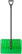 Snow shovel, polycarbonate, aluminum handle, large 520x375x1350 mm