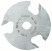 Flat groove milling cutter 8 mm, D1 50.8 mm, L 3 mm, G 8 mm