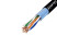 Twisted pair cable FTP 4 CAT5E 24AWG Cu outdoor Ripo Premium, 100m,Fluke test (KSVPE -5e 4*2*0.51 )