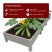 PVC plastic bed 1x3 m height 27 cm, grey