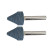 Abrasive nozzles with a 90° cone for rough grinding with a 6 mm shank - 2 pcs.