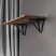 Shelf holder meth. FLASH, black matte
